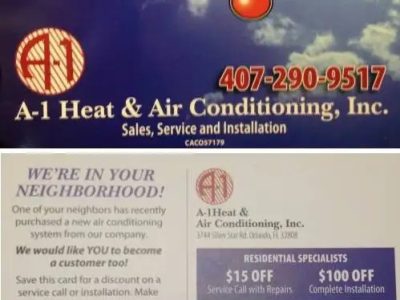 Postcard Club Membership Agreement | A-1 Heat & Air Conditioning Orlando, FL